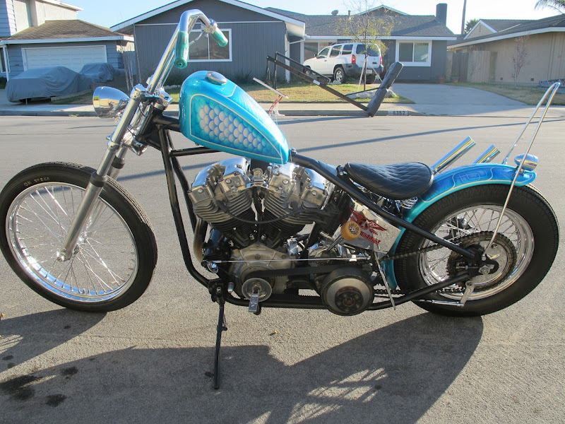 Skinny Chopper Lane Splitter Shovel