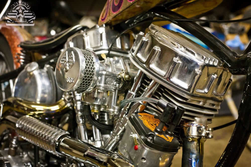 Harley Panhead Motor Chopper Chrome