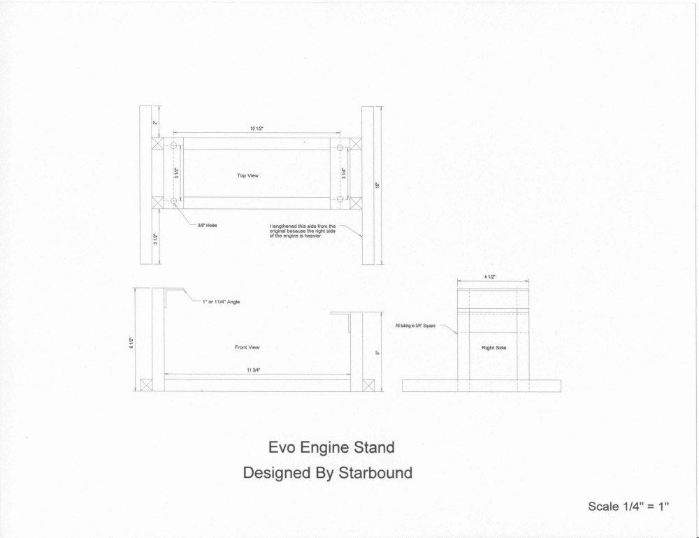Harley Motor Engine Stand Plans