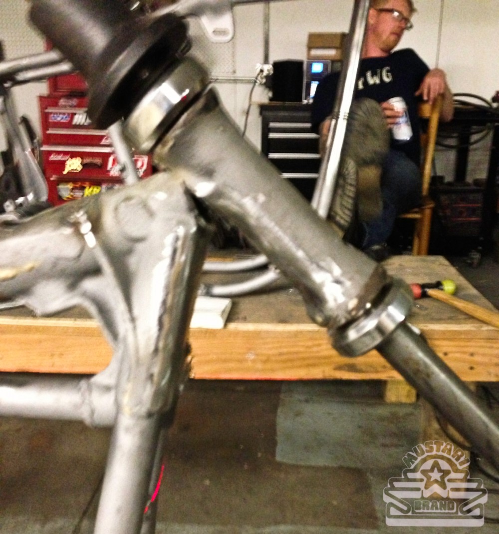 de-rake harley wishbone frame neck