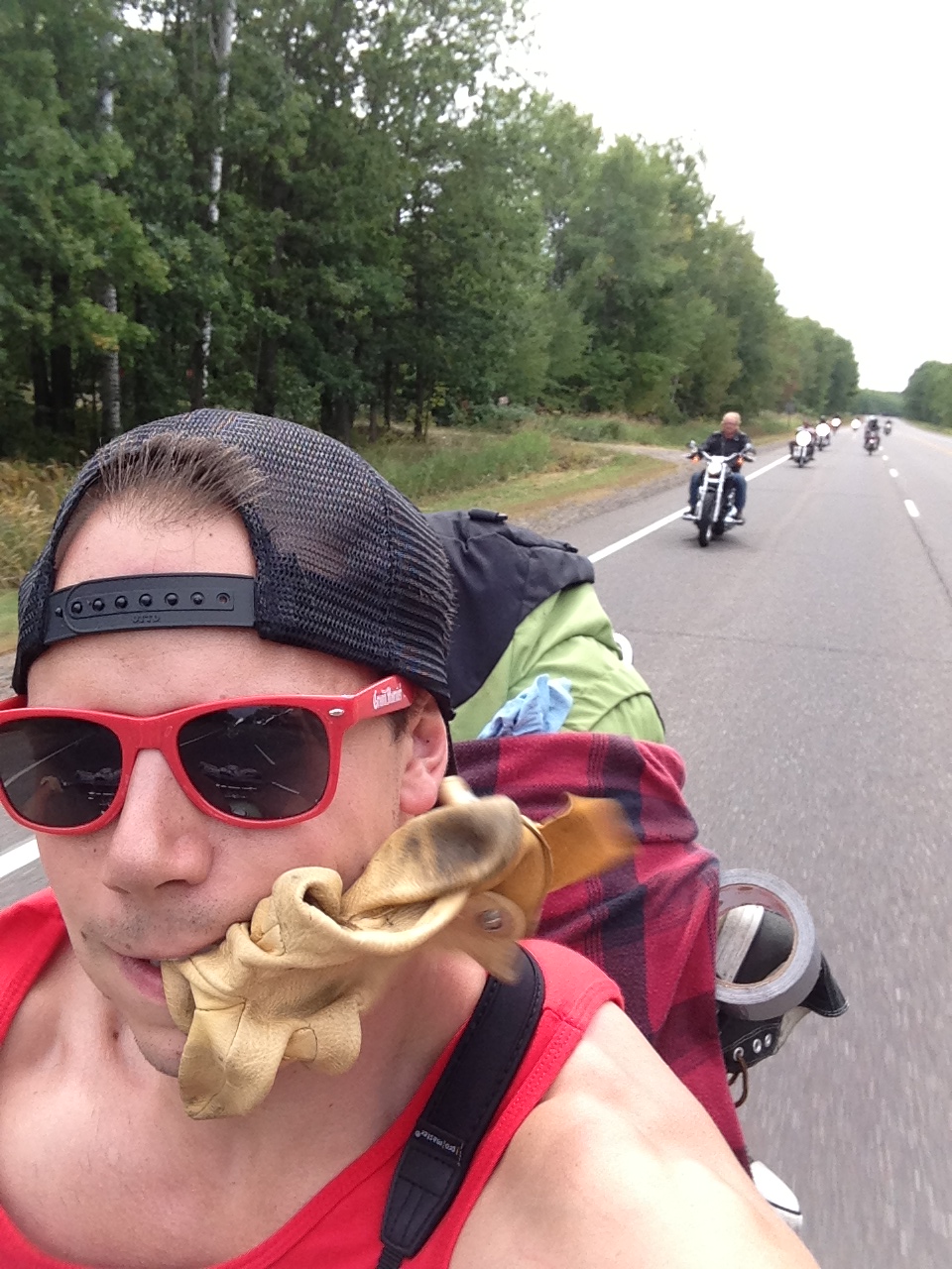 Chopper's in the rear view